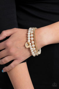 Pearly Professional - Gold - Paparazzi Accessories - VJ Bedazzled Jewelry