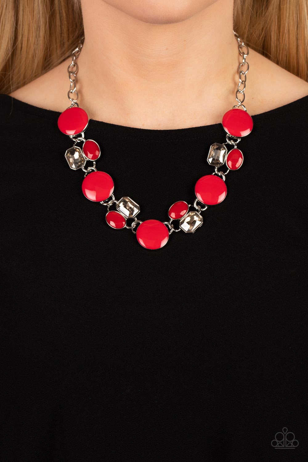 Dreaming in MULTICOLOR - Red Paparazzi Accessories - VJ Bedazzled Jewelry