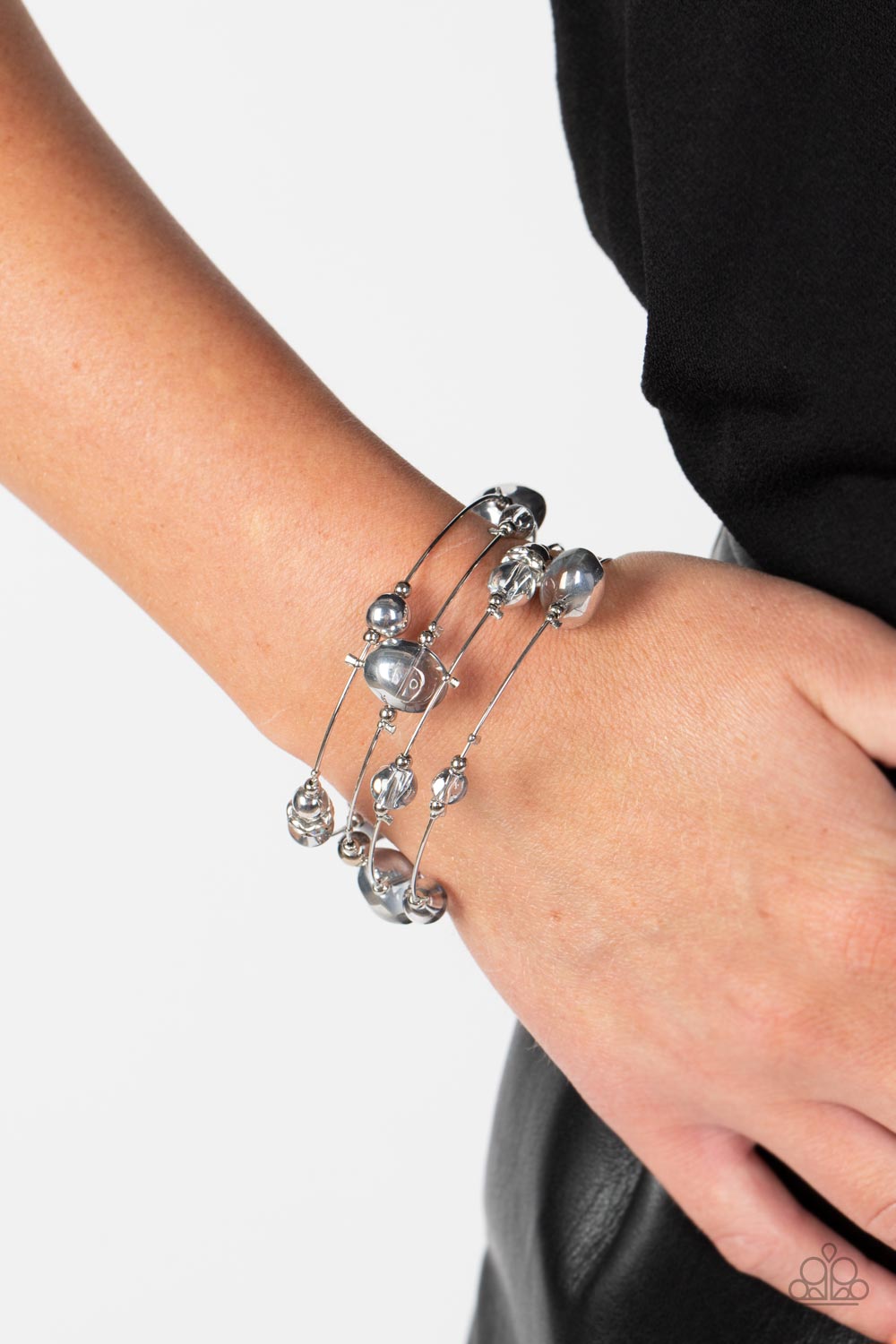 Optical Auras - Silver - Paparazzi Accessories - VJ Bedazzled Jewelry