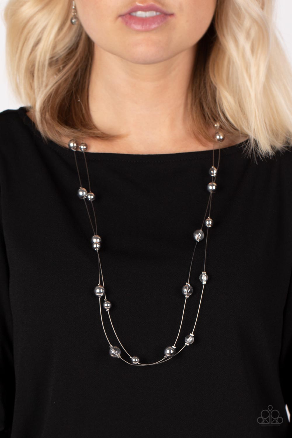 Interstellar Illusions - Silver - Paparazzi Accessories - VJ Bedazzled Jewelry