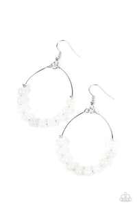 Catch a Breeze - White Paparazzi Accessories - VJ Bedazzled Jewelry