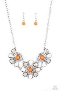 Aquatic Garden - Orange- Paparazzi Accessories - VJ Bedazzled Jewelry
