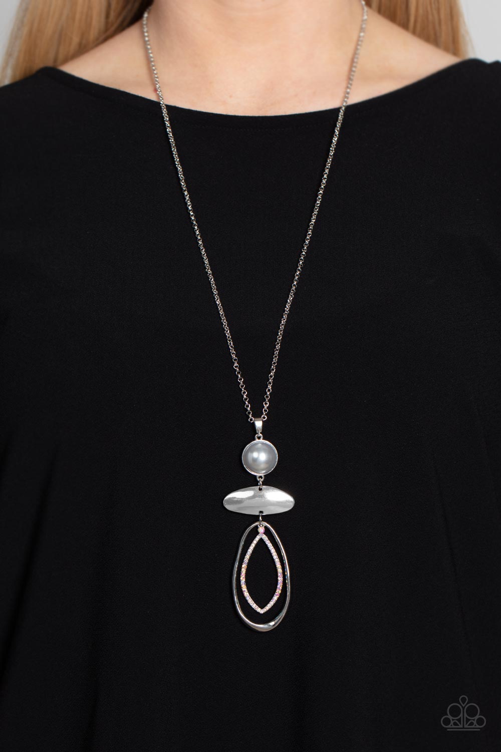 Modern Day Demure - Silver- Paparazzi Accessories - VJ Bedazzled Jewelry
