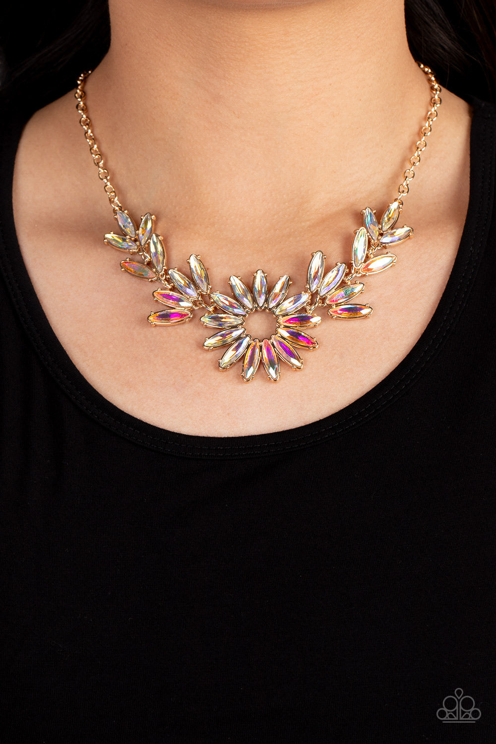 Celestial Cruise - Gold Paparazzi Accessories - VJ Bedazzled Jewelry