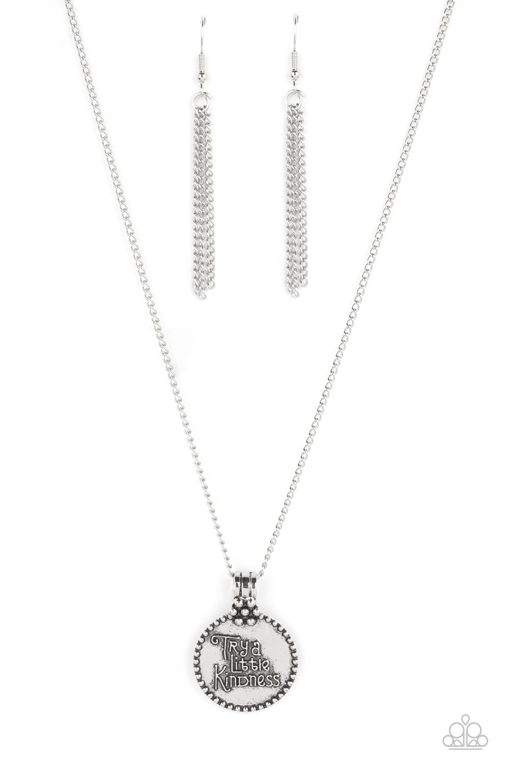 The KIND Side - Silver- Paparazzi Accessories - VJ Bedazzled Jewelry