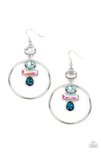 Load image into Gallery viewer, Geometric Glam - Blue Paparazzi Accessories - VJ Bedazzled Jewelry
