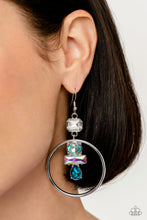 Load image into Gallery viewer, Geometric Glam - Blue Paparazzi Accessories - VJ Bedazzled Jewelry
