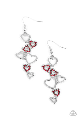 Sweetheart Serenade - Red Paparazzi Accessories - VJ Bedazzled Jewelry