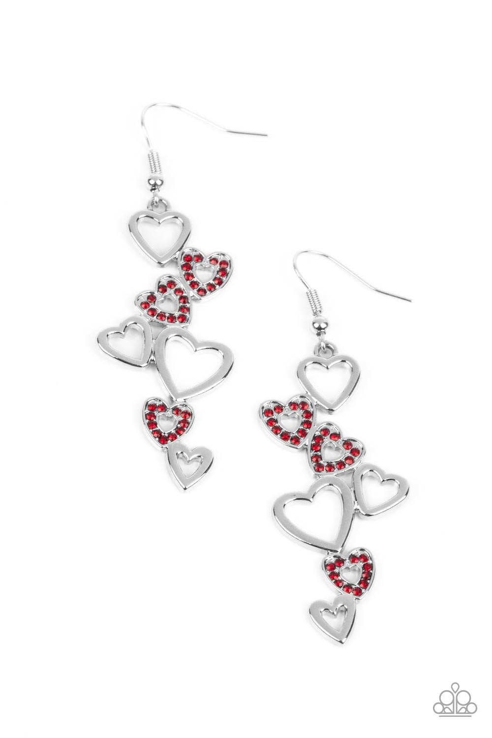 Sweetheart Serenade - Red Paparazzi Accessories - VJ Bedazzled Jewelry