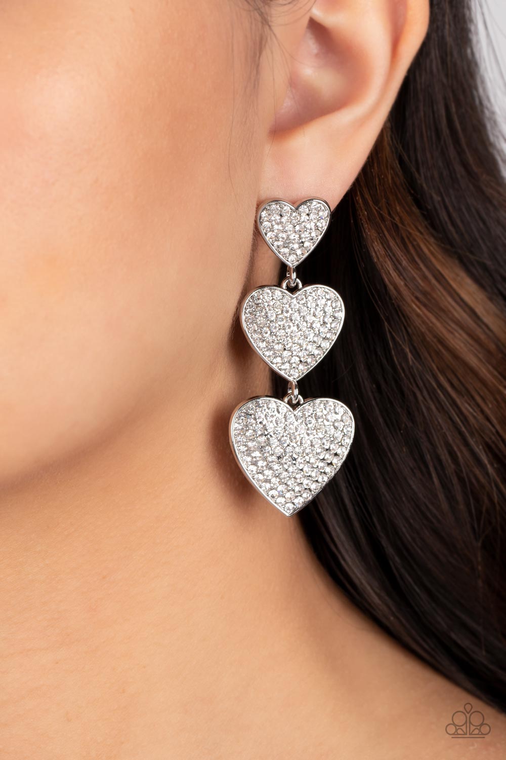 Couples Retreat - White Paparazzi Accessories - VJ Bedazzled Jewelry