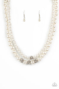Brilliant Ballerina - White - Paparazzi Accessories - VJ Bedazzled Jewelry