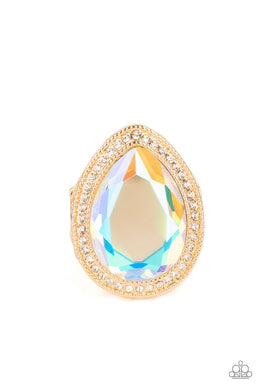Illuminated Icon - Gold - Paparazzi Accessories - VJ Bedazzled Jewelry
