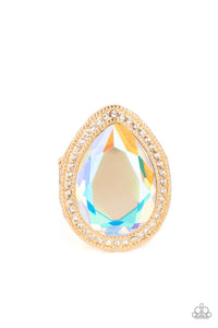 Illuminated Icon - Gold - Paparazzi Accessories - VJ Bedazzled Jewelry