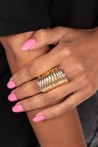 Imperial Glory - Gold - Paparazzi Accessories - VJ Bedazzled Jewelry