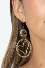 Load image into Gallery viewer, Enchanting Echo - Brass Paparazzi Accessories - VJ Bedazzled Jewelry
