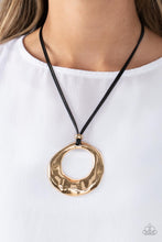 Load image into Gallery viewer, Tectonic Treasure - Gold - Paparazzi Accessories - VJ Bedazzled Jewelry

