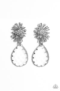Stellar Shooting Star - White Paparazzi Accessories