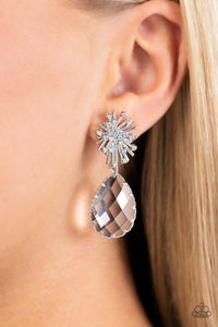 Stellar Shooting Star - White Paparazzi Accessories