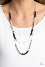 Load image into Gallery viewer, Caviar Chic - Black Paparazzi Accessories - VJ Bedazzled Jewelry
