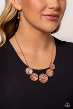 Load image into Gallery viewer, Medaled Mosaic - Copper Paparazzi Accessories - VJ Bedazzled Jewelry
