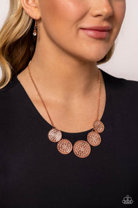 Medaled Mosaic - Copper Paparazzi Accessories - VJ Bedazzled Jewelry