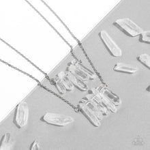 Load image into Gallery viewer, Crystal Catwalk - White - Paparazzi Accessories - VJ Bedazzled Jewelry
