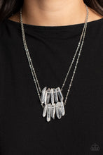 Load image into Gallery viewer, Crystal Catwalk - White - Paparazzi Accessories - VJ Bedazzled Jewelry
