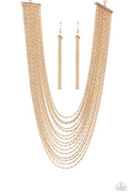 Load image into Gallery viewer, Cascading Chains - Gold - VJ Bedazzled Jewelry
