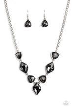 Load image into Gallery viewer, Glittering Geometrics - Silver Paparazzi Accessories - VJ Bedazzled Jewelry
