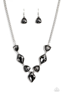 Glittering Geometrics - Silver Paparazzi Accessories - VJ Bedazzled Jewelry