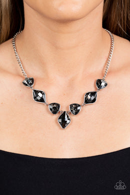 Glittering Geometrics - Silver Paparazzi Accessories - VJ Bedazzled Jewelry