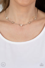 Load image into Gallery viewer, Fluttering Fanatic - Gold - Paparazzi Accessories - VJ Bedazzled Jewelry
