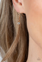 Load image into Gallery viewer, Fluttering Fanatic - Gold - Paparazzi Accessories - VJ Bedazzled Jewelry

