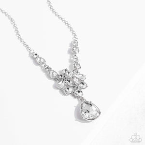 TWINKLE of an Eye - White Paparazzi Accessories - VJ Bedazzled Jewelry