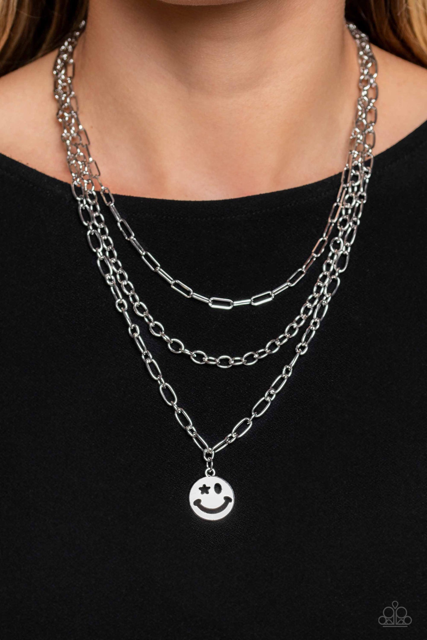 Winking Wanderer - Silver Paparazzi Accessories - VJ Bedazzled Jewelry