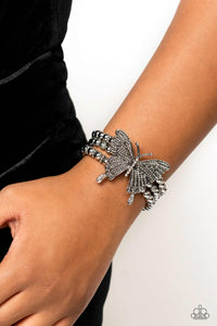 First WINGS First - White Paparazzi Accessories - VJ Bedazzled Jewelry