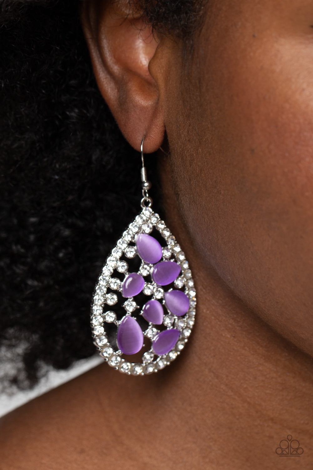 Cats Eye Class - Purple   Paparazzi Accessories - VJ Bedazzled Jewelry