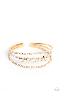 Lucid Layers - Gold - Paparazzi Accessories - VJ Bedazzled Jewelry