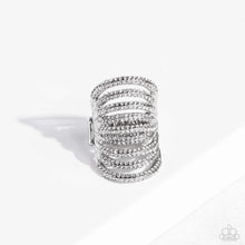 Load image into Gallery viewer, Rippling Rarity - White Paparazzi Accessories - VJ Bedazzled Jewelry
