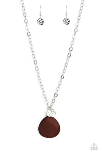 I Put A SHELL On You - Brown Paparazzi Accessories - VJ Bedazzled Jewelry