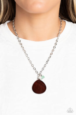 I Put A SHELL On You - Brown Paparazzi Accessories - VJ Bedazzled Jewelry