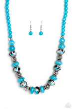 Load image into Gallery viewer, Warped Whimsicality - Blue Paparazzi Accessories - VJ Bedazzled Jewelry
