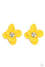 Load image into Gallery viewer, Jovial Jasmine - Yellow - Paparazzi Accessories - VJ Bedazzled Jewelry
