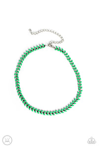 Grecian Grace - Green - Paparazzi Accessories - VJ Bedazzled Jewelry