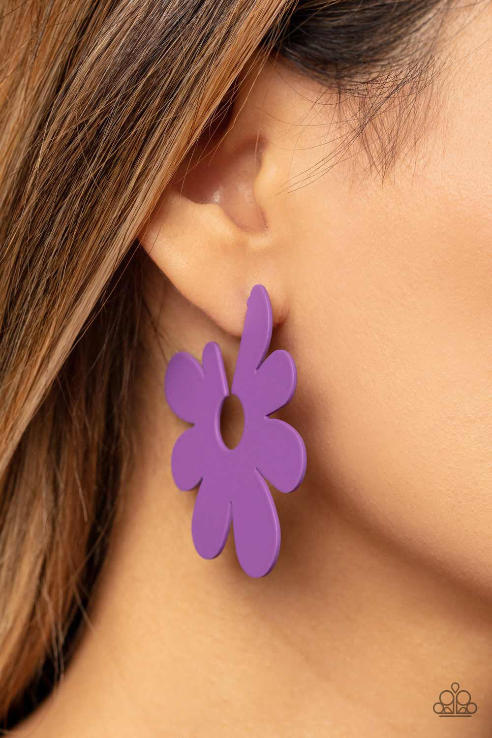 Flower Power Fantasy - Purple Paparazzi Accessories - VJ Bedazzled Jewelry