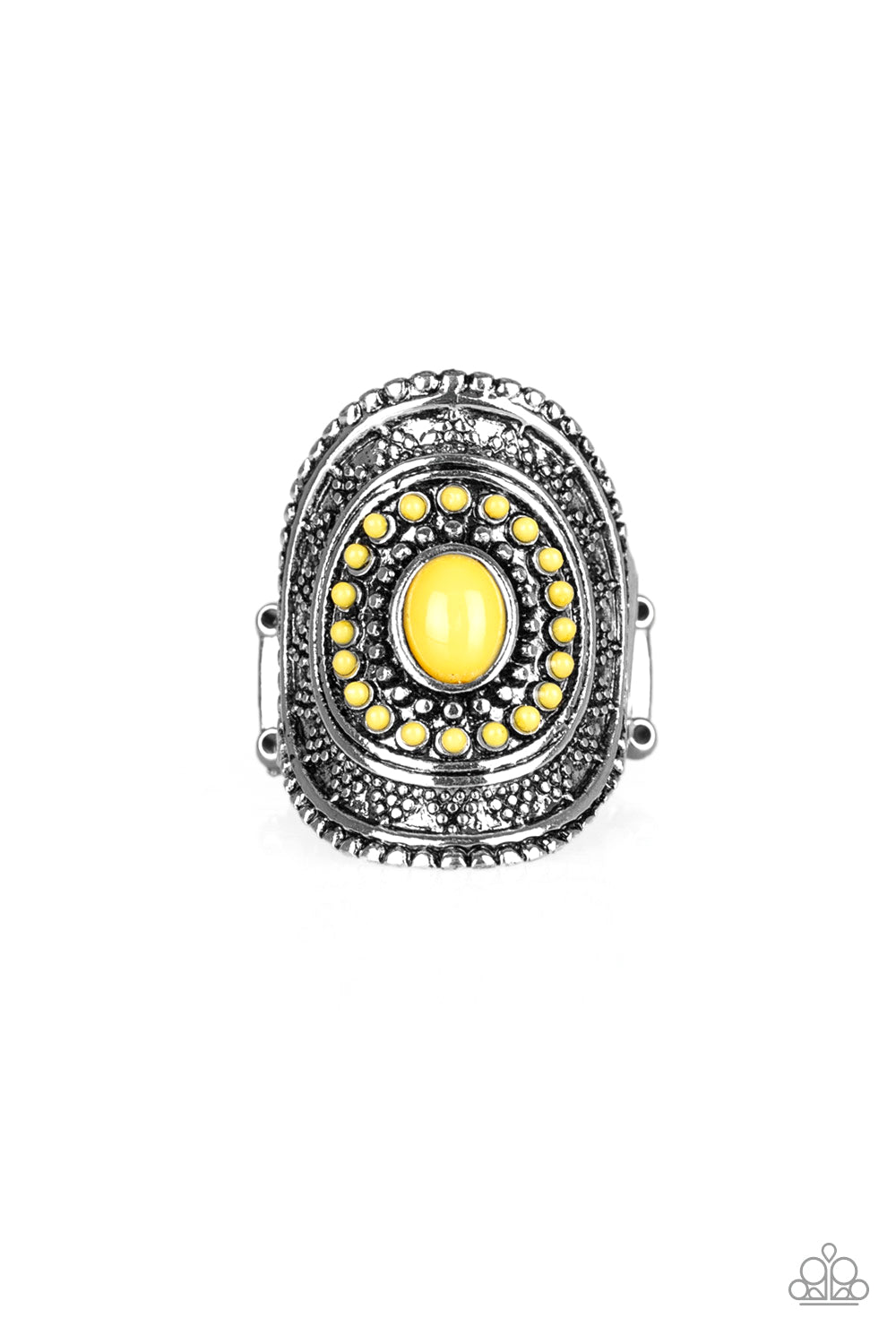 Adventure Venture - Yellow Paparazzi Accessories - VJ Bedazzled Jewelry
