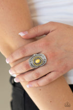 Load image into Gallery viewer, Adventure Venture - Yellow Paparazzi Accessories - VJ Bedazzled Jewelry
