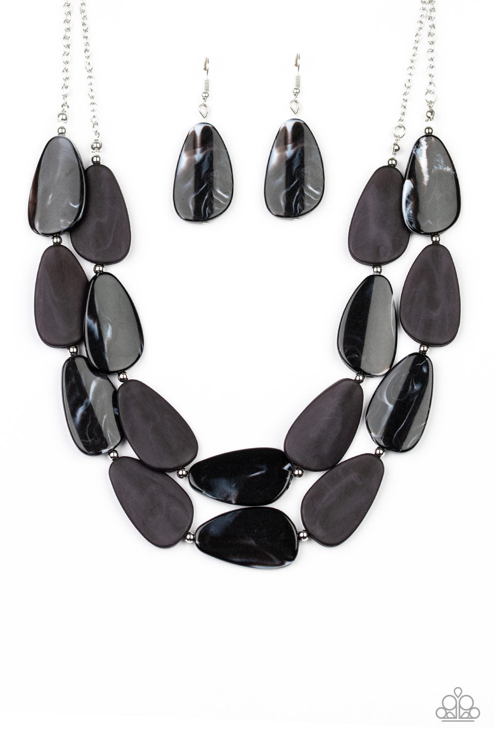 Colorfully Calming - Black - VJ Bedazzled Jewelry