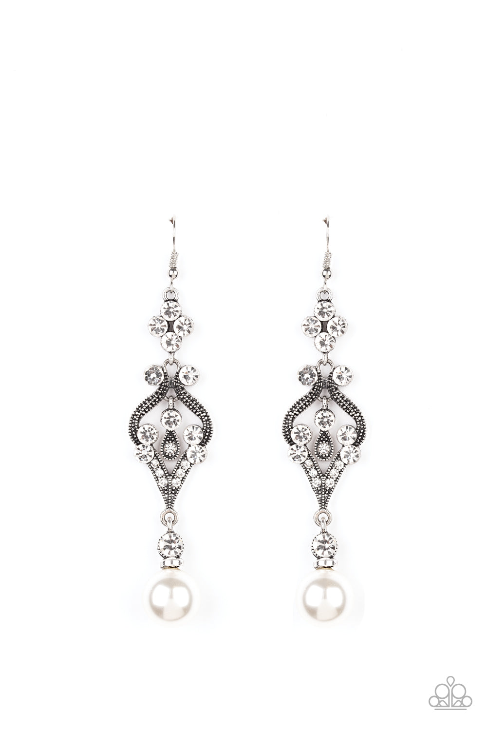 Elegantly Extravagant - White - VJ Bedazzled Jewelry