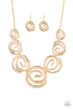 Load image into Gallery viewer, Statement swirl gold - VJ Bedazzled Jewelry
